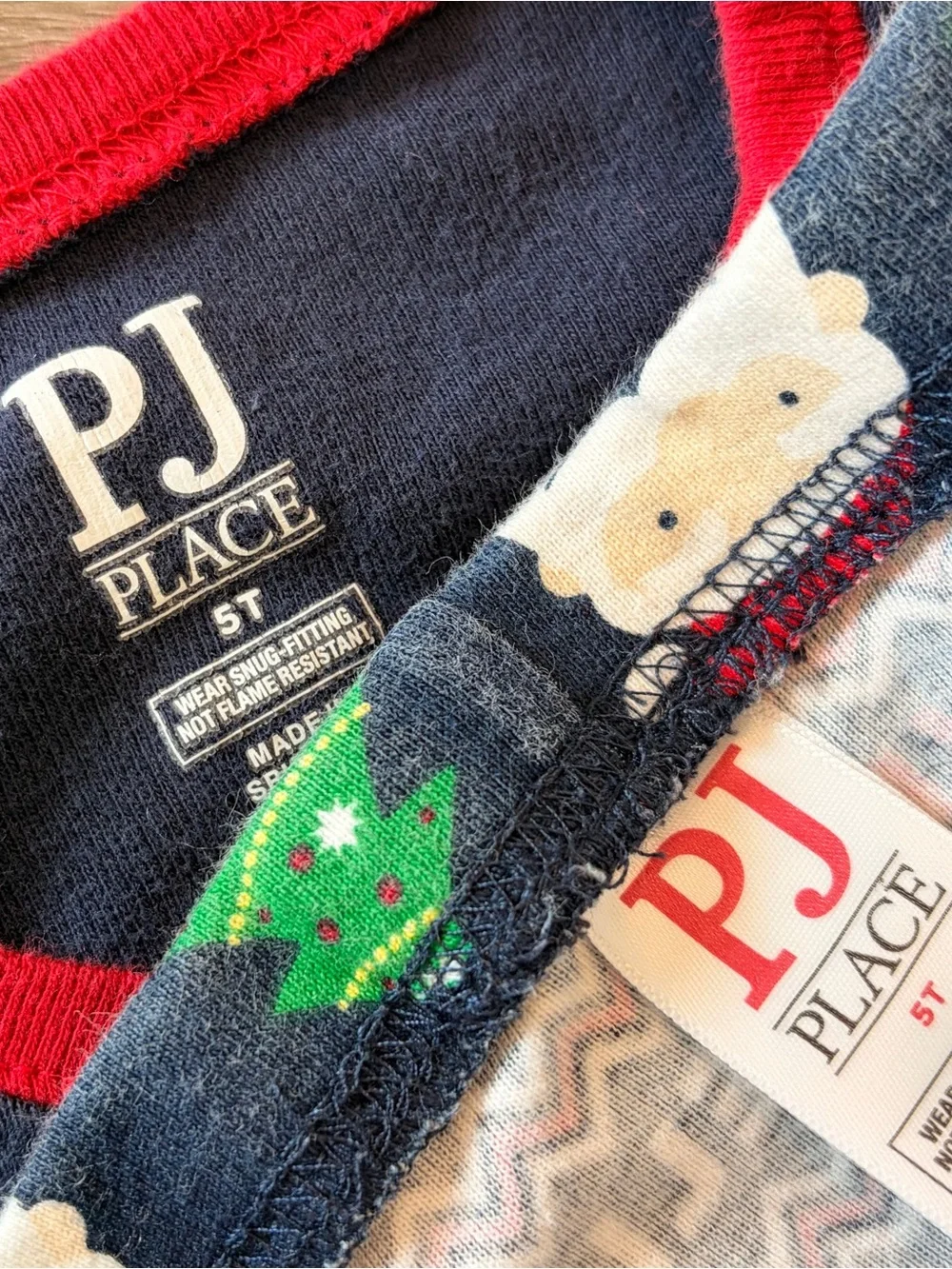 PJ Place toddler boys Christmas print pajama set